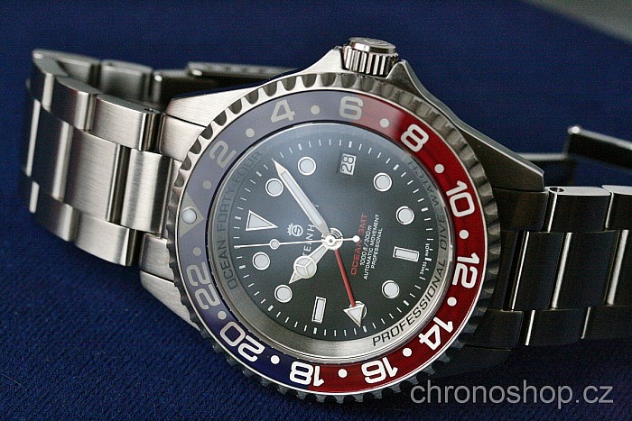 Steinhart OCEAN Forty-Four GMT BLUE-RED - vrácené zboží 520150035