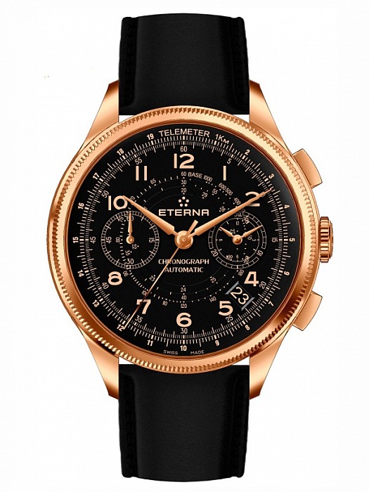 Eterna Heritage 1940 Chronograph Telemeter with flyback function Bronze Manufacture