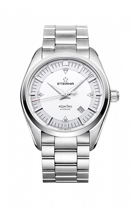 Eterna Kontiki Date silver steel