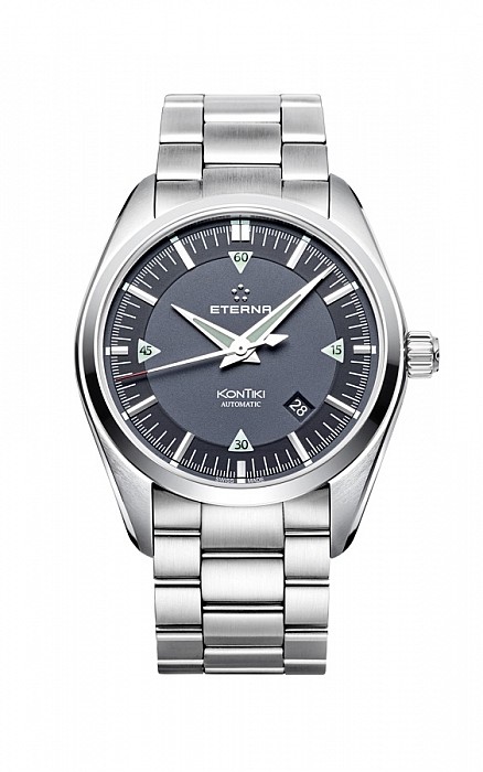 Eterna Kontiki Date black steel