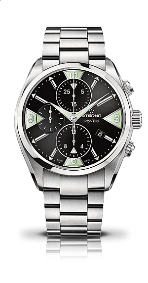 Eterna  KonTiki Chronograph black steel