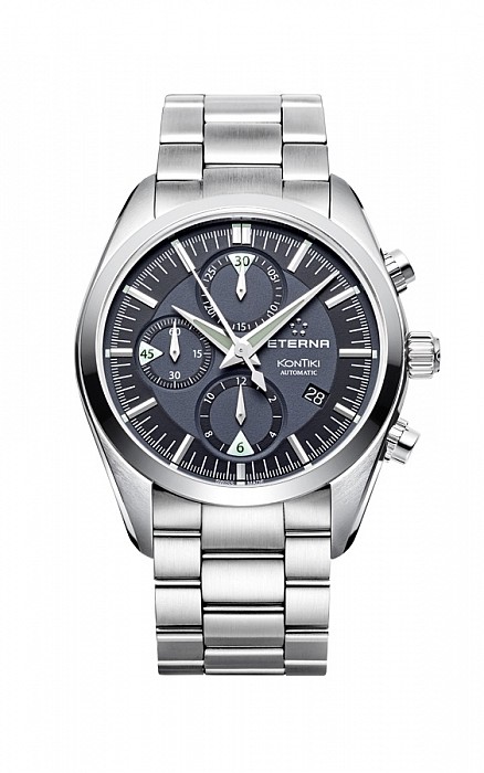 Eterna Kontiki Chronograph black steel