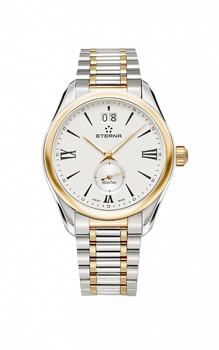 Eterna Lady Kontiki Quartz silver steel bicolor