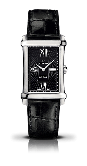 Eterna Contessa Two-Hands black roman black alligator