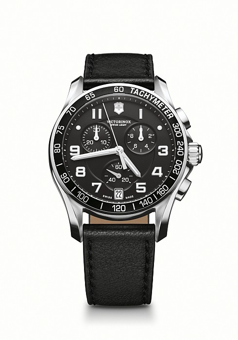 Victorinox Chrono Classic black leather