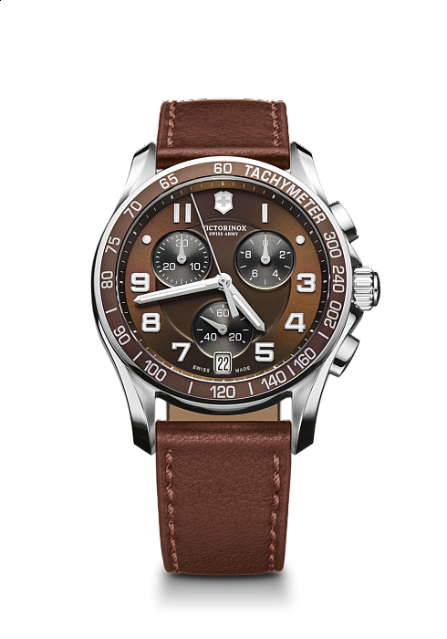 Victorinox Chrono Classic brown leather