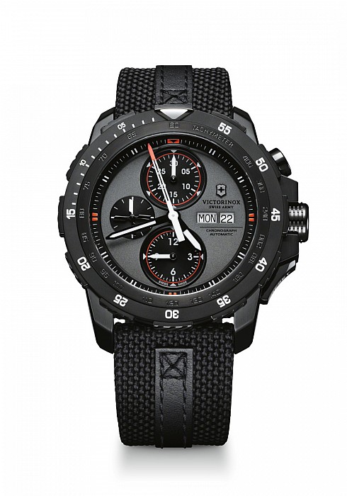 Victorinox Alpnach Mechanical Chronograph gray textile