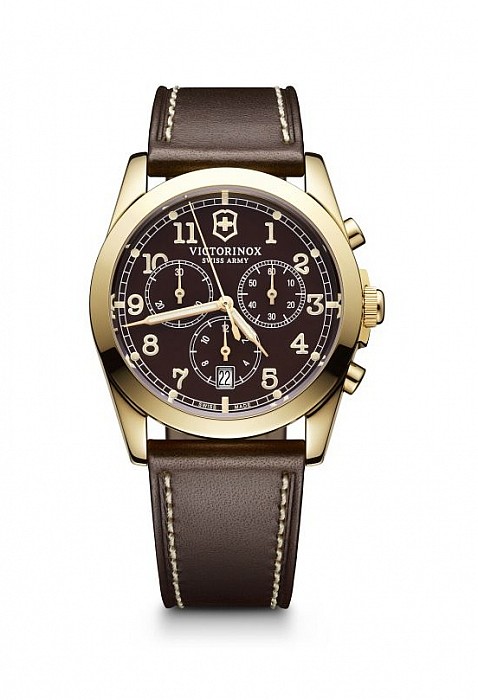 Victorinox Infantry Chronograph brown leather