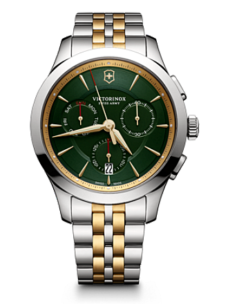 Victorinox Alliance Chronograph green bicolor steel