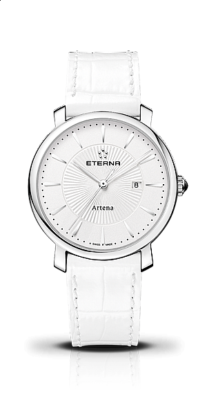Eterna Artena Lady silver leather white