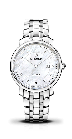 Eterna Artena Lady white m.o.p. steel