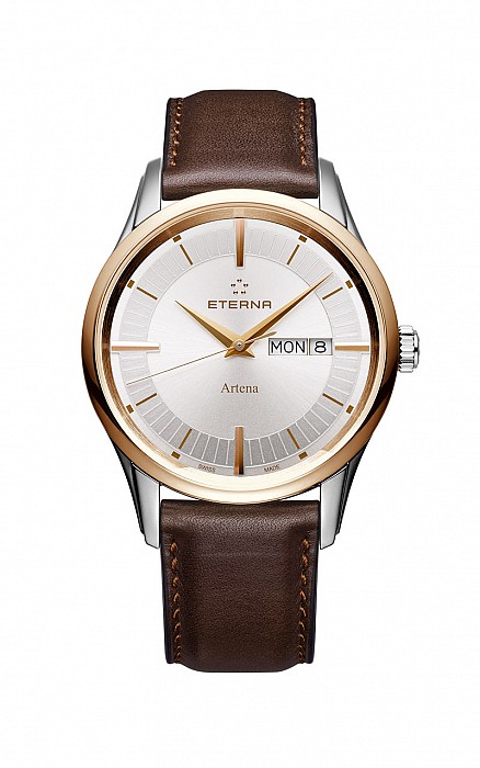 Eterna Artena Gent silver leather gold