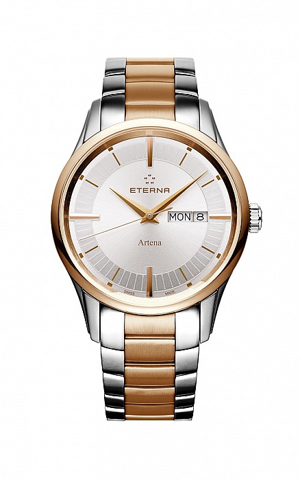 Eterna Artena Gent silver steel gold