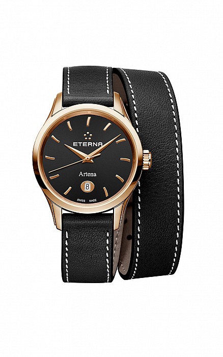 Eterna Artena Lady black leather gold