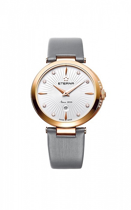 Eterna Grace Two-Hands white grey satin gold