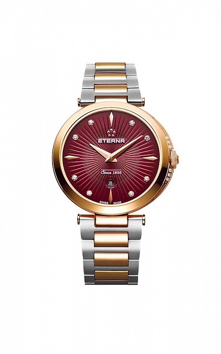 Eterna Grace Two-Hands burgundy steel bicolor