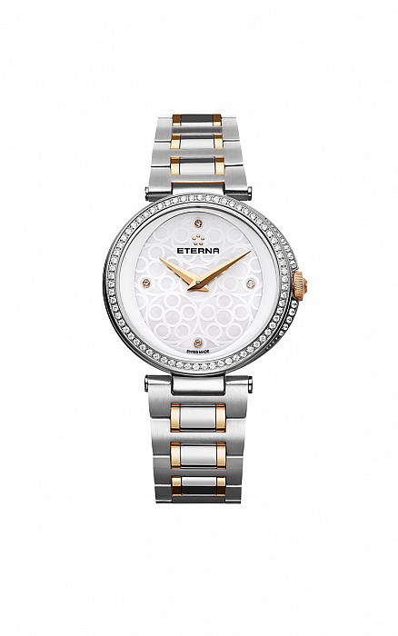 Eterna Grace Two-Hands white steel bicolor diamonds