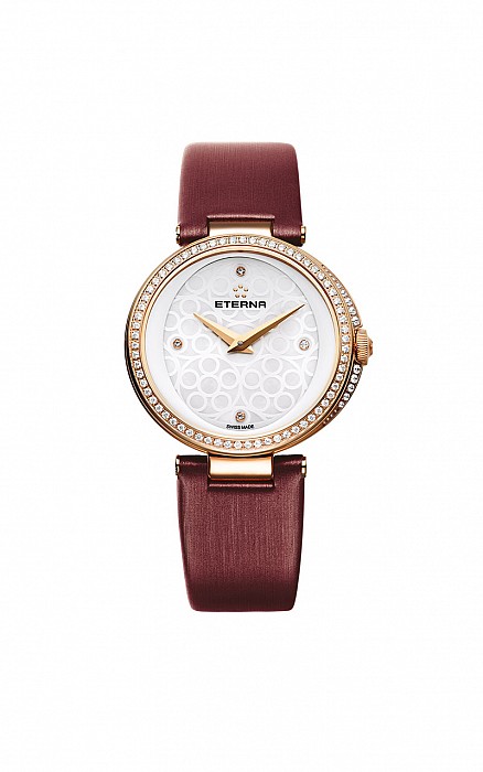 Eterna Grace Two-Hands white satin gold diamonds