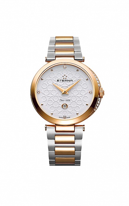 Eterna Grace Two-Hands white steel bicolor
