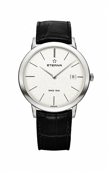 Eterna Eternity For Him Quartz 40 silver leather