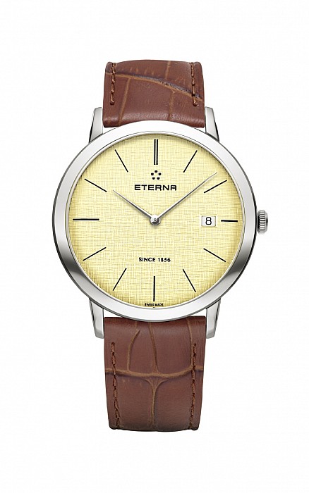 Eterna Eternity For Him Quartz 40 champagne leather