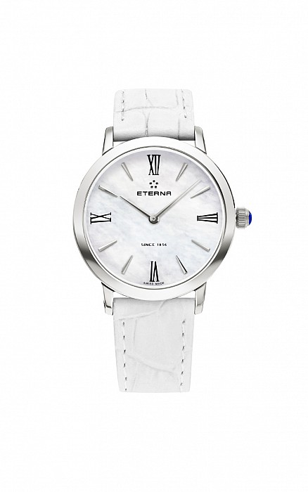 Eterna Eternity For Her Quartz 32 white MOP white leather