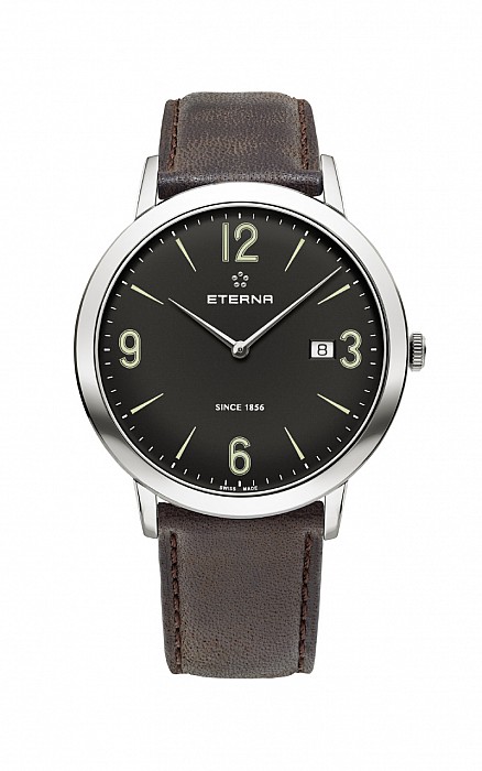 Eterna Eternity For Him Quartz 42 black leather