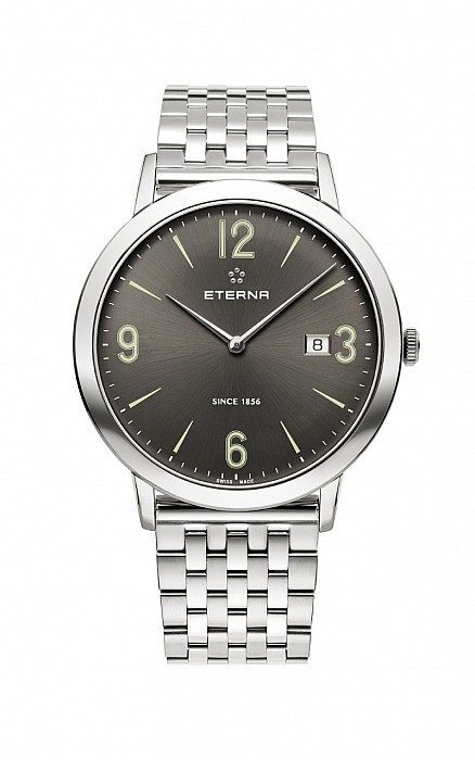 Eterna Eternity For Him Quartz 42 charcoal steel