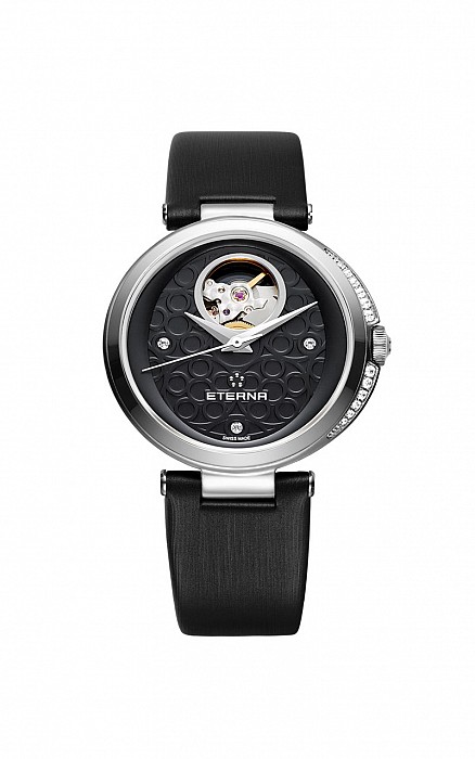 Eterna Grace Open Art black satin