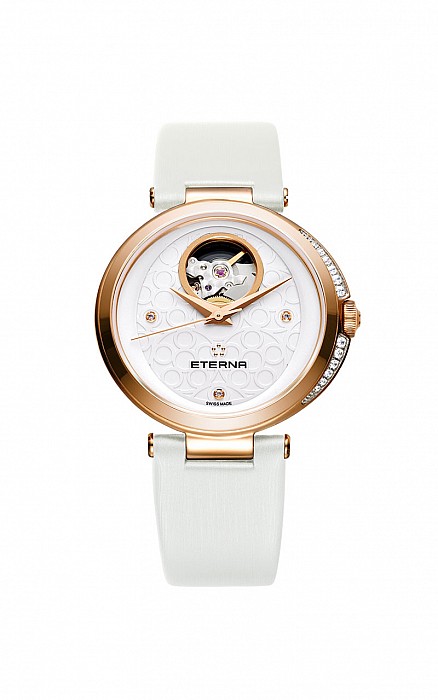 Eterna Grace Open Art white satin gold