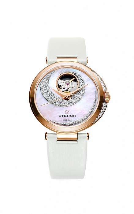 Eterna Grace Open Art white satin gold 73 diamonds