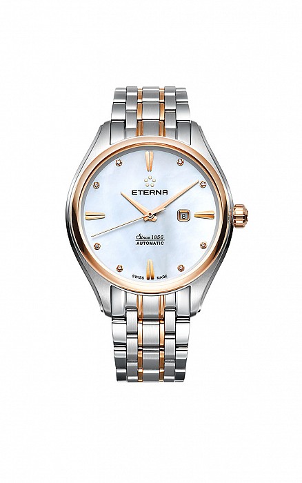 Eterna Avant-Garde Date 34 white steel