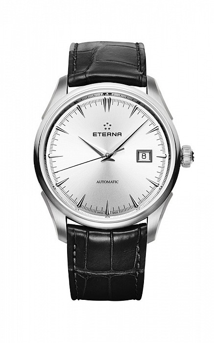 Eterna Legacy Date Silver leather