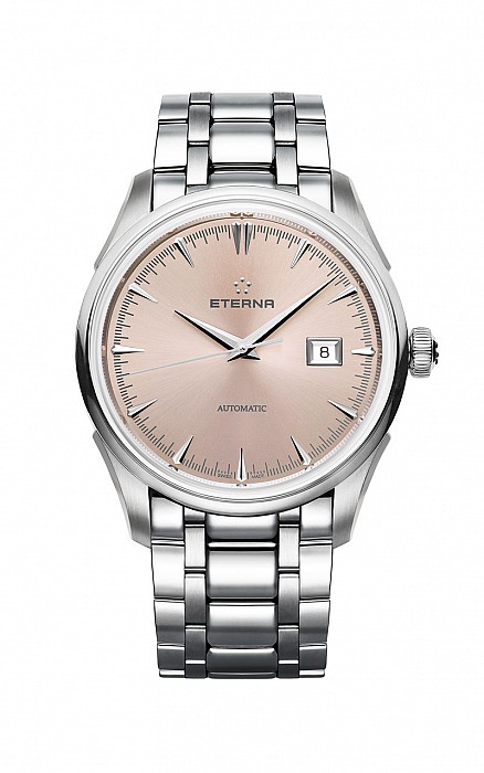 Eterna 1948 Legacy Date Champagne steel