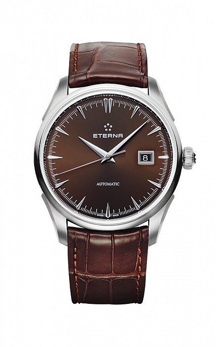 Eterna 1948 Legacy Date Brown leather