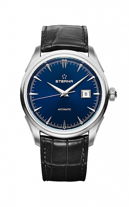 Eterna Legacy Date Blue leather