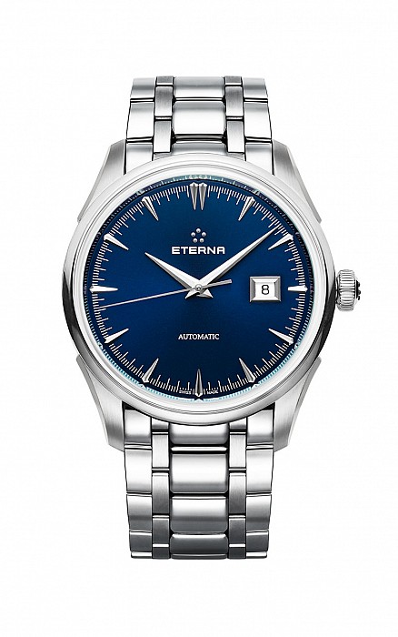 Eterna Legacy Date Blue steel