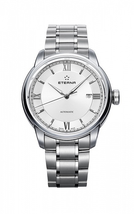 Eterna Adventic Date white steel