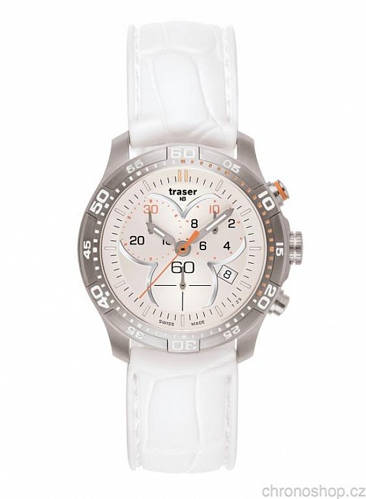 Traser T73 Ladytime Chronograph Silver - výprodej modelu 40% sleva