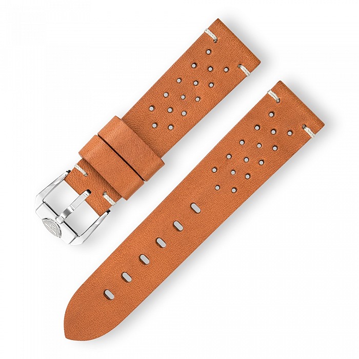 Squale Racing Leather Strap Tan Brown 22 mm