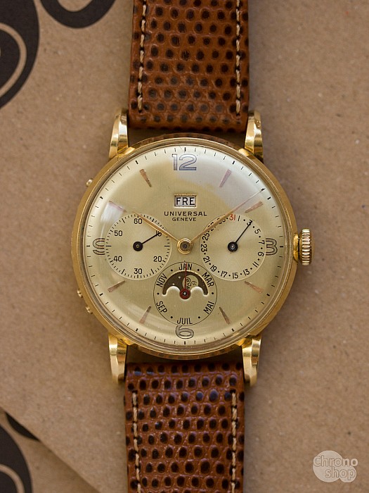 Universal Geneve Triple Date Moonphase KOMISE 420180072 - historické hodinky, komisní prodej