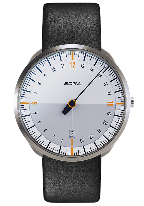Botta-Design UNO 24 Titan White-Orange Quartz - 40 mm