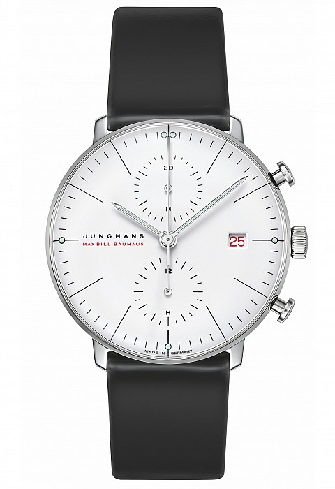 Junghans Max Bill Chronoscope 100 Jahre Bauhaus 027/9900.02 - Limitovaná edice 100 kusů