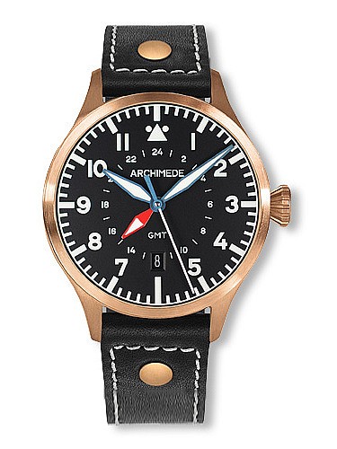 Archimede Pilot 42 GMT Bronze