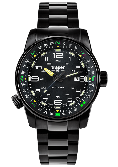 Traser P68 Pathfinder Automatic Black OUTLET - vystavené zboží - 35%