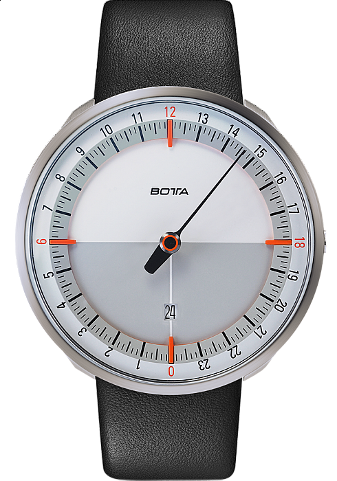 Botta-Design UNO 24+ White/Orange Titanium Quartz - 45 mm
