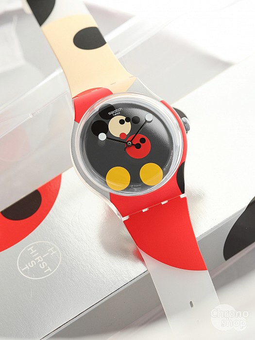 Swatch Mirror Spot Mickey KOMISE 420190073 - komisní prodej