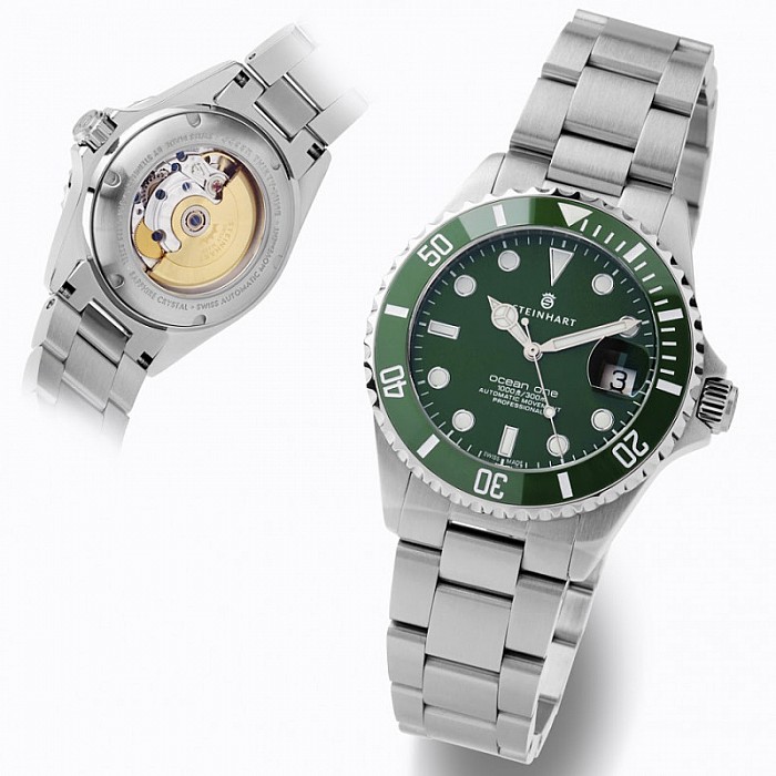 Steinhart Ocean One 39 Double-GREEN Keramik premium