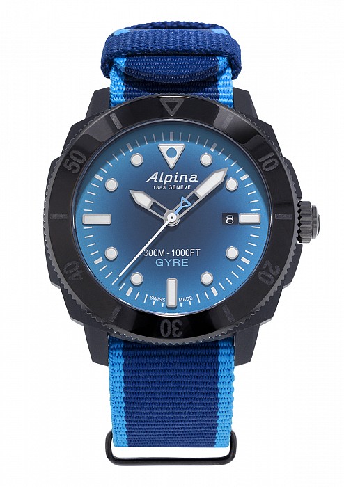 Alpina Seastrong Diver Gyre Gents AL-525LNSB4VG6 - Smoked Blue