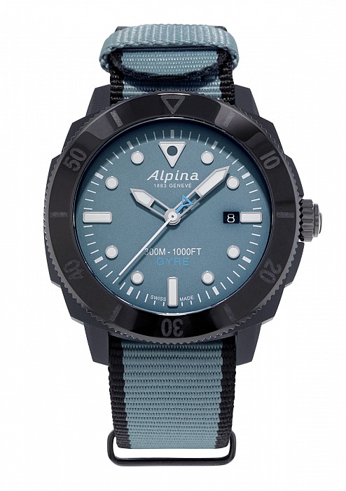 Alpina Seastrong Diver Gyre Gents AL-525LNB4VG6BLK - Blue